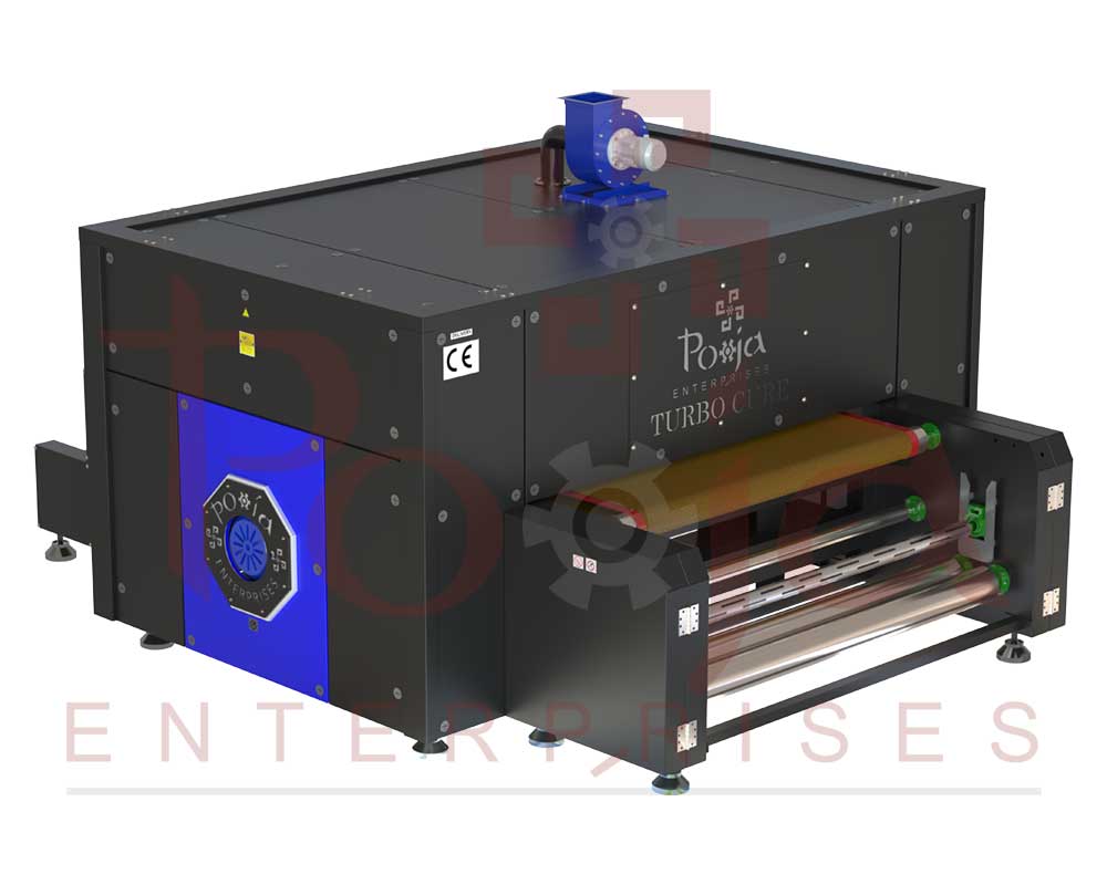 curing chamber for pigment printing machine