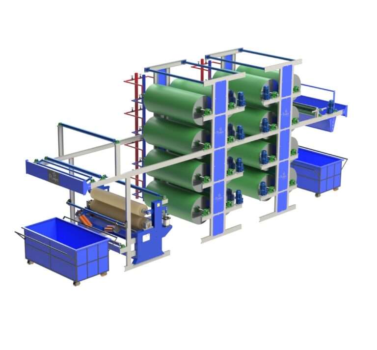 Vertical 16 Cylinder Drying Range with Two Bowl Mangle